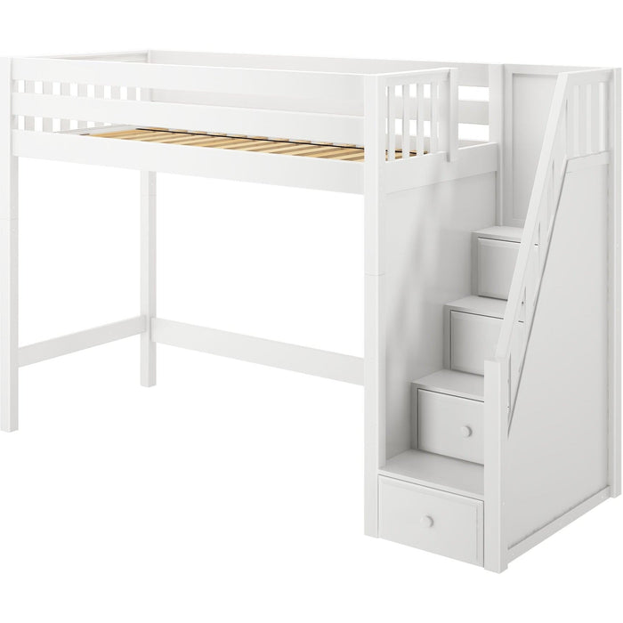 Maxtrix Twin XL High Loft Bed with Stairs