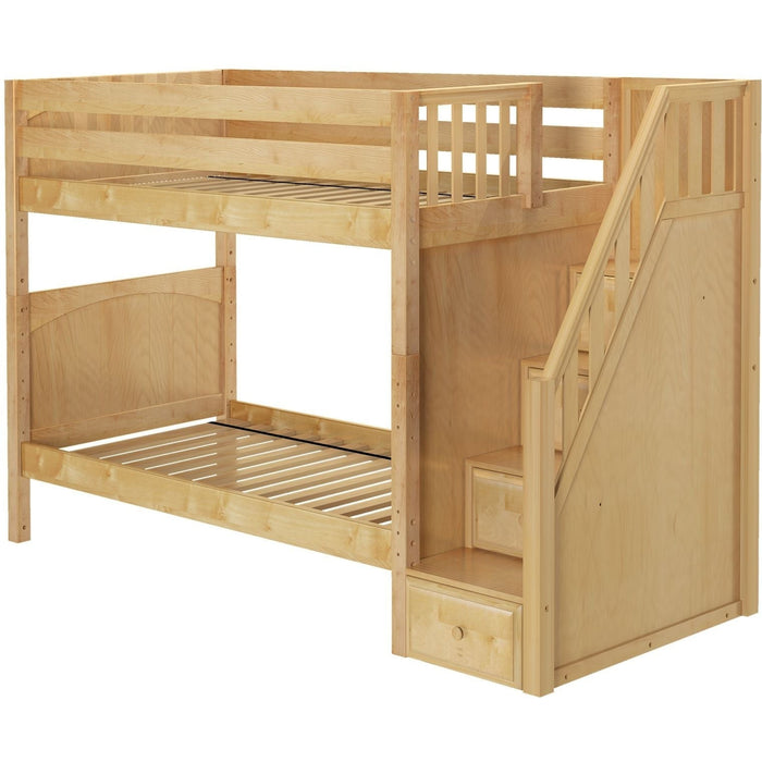 Maxtrix Twin Medium Bunk Bed with Stairs